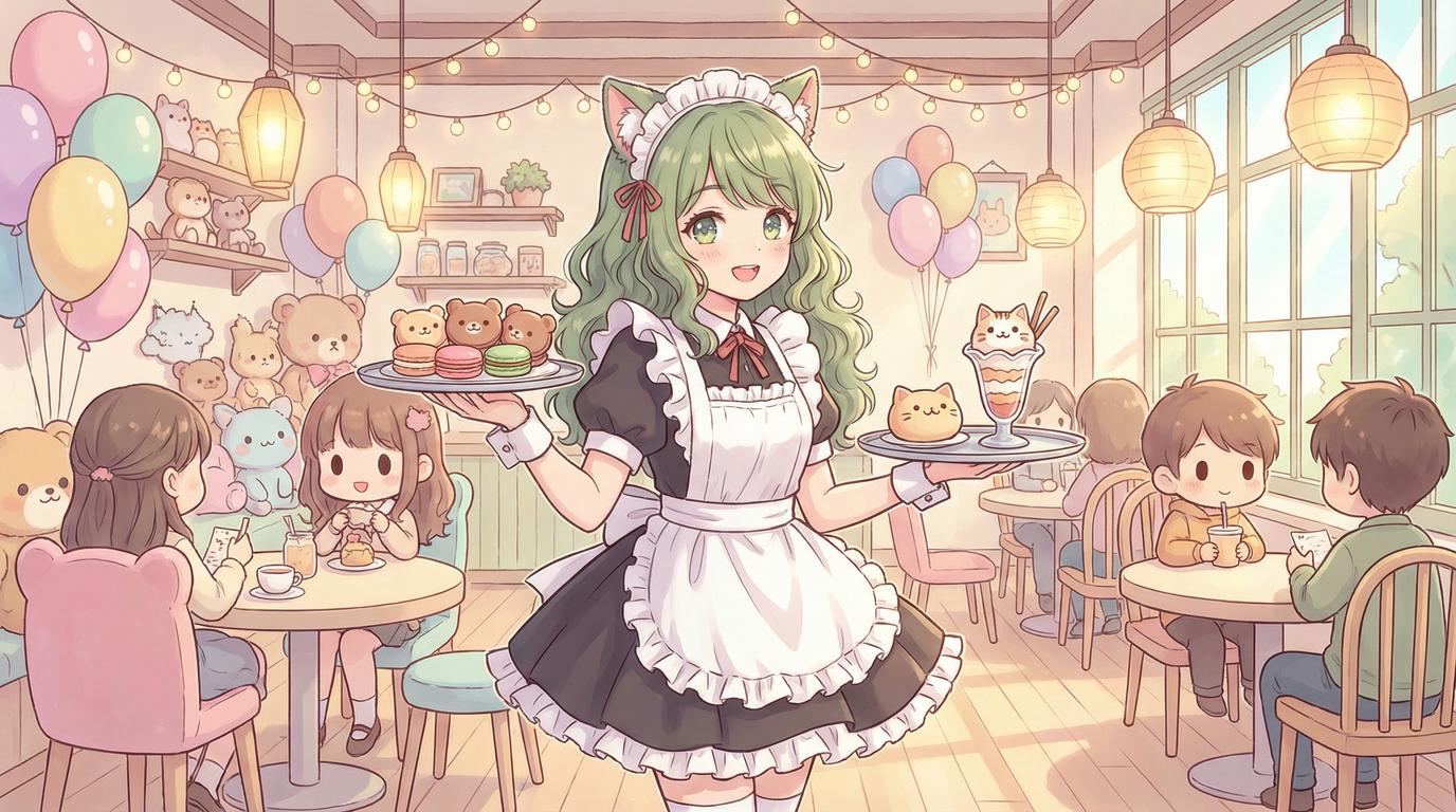 17c一起草猫咖女仆cosplay视频